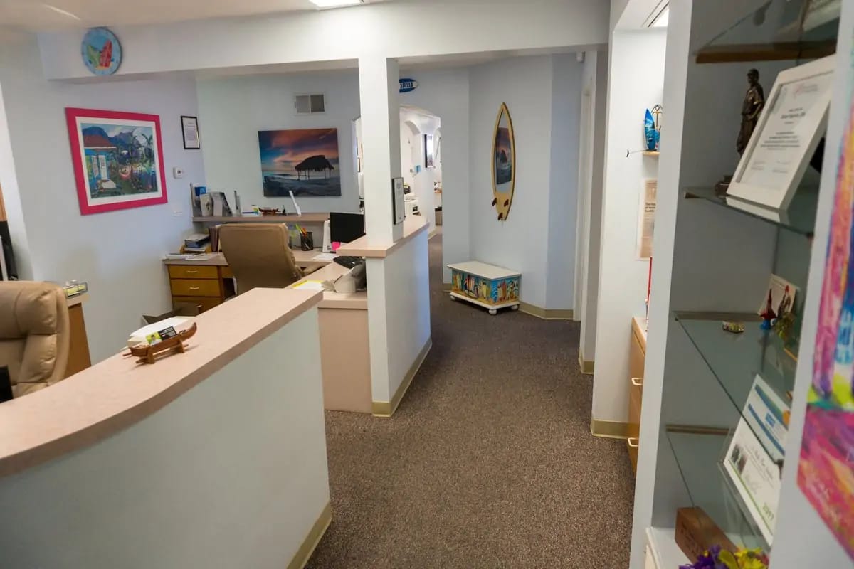 Inside the A Shop for Smiles dental office